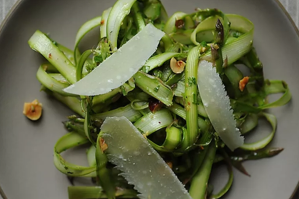 Shaved Asparagus and Mint Salad