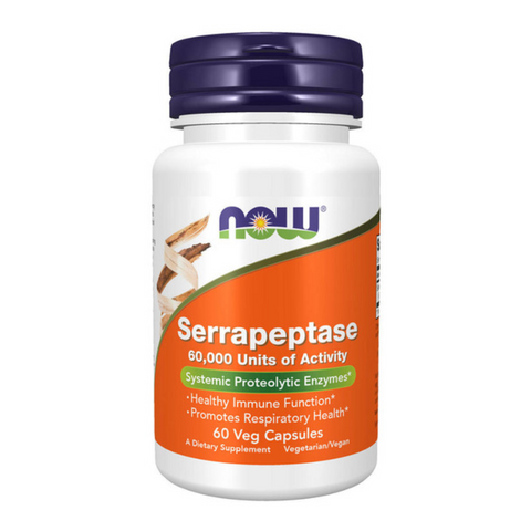Now Serrapeptase 60,000 units 60 vegiecaps