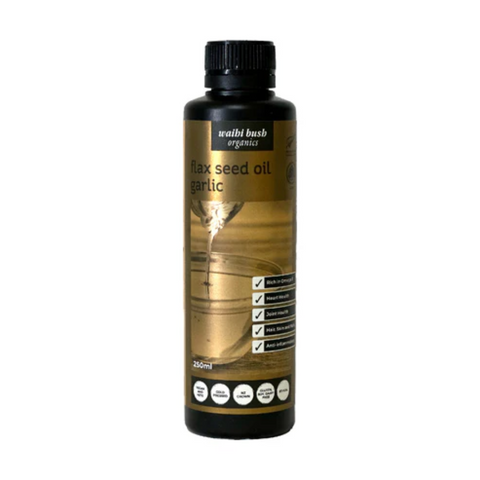 Waihi Bush Flax Seed Garlic 250ml