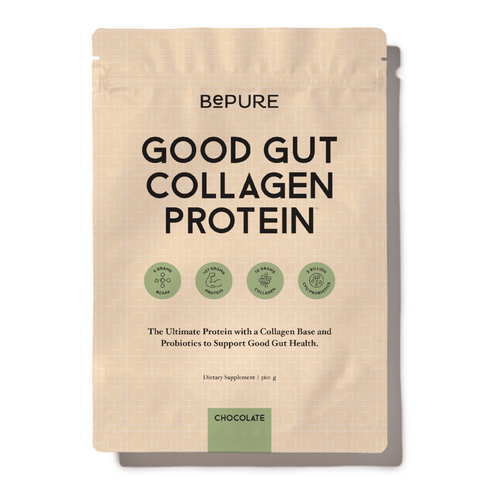 BePure Good Gut Protein Chocolate 560g refill pouch