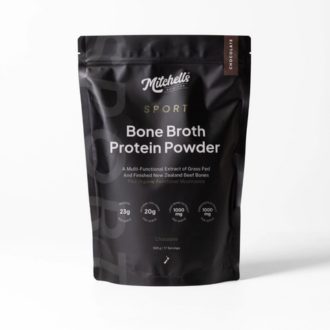 Mitchells SPORT Chocolate Bone Broth Protein Powder 500g