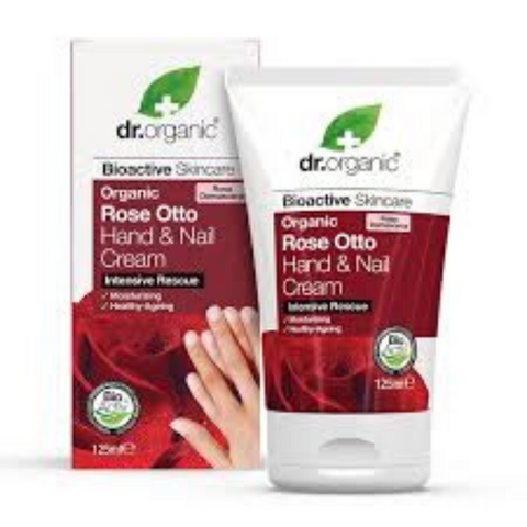 Dr Organic Rose Otto Hand & Nail Cream 125ml