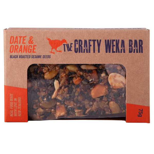 Crafty Weka Bar Date & Orange 75g