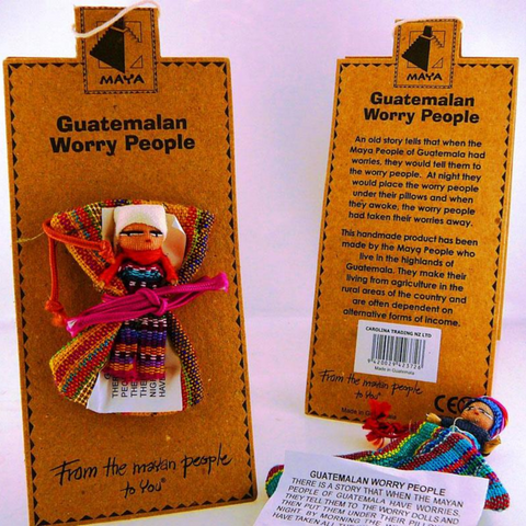Guatemalan Worry Doll + Bag