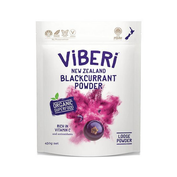 Viberi NZ Blackcurrant Powder Organic 450g