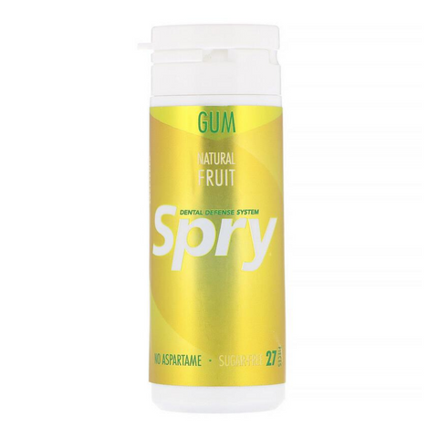 Spry Chewing Gum Natural Fruit 27 Pieces