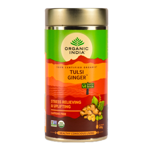 Organic India Tulsi Ginger Tea Loose 100g