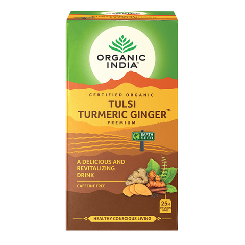 Organic India Tulsi Turmeric Ginger Tea 25 Bags