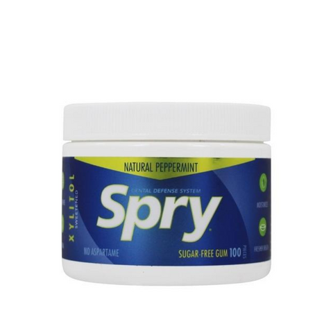 Spry Chewing Gum Peppermint 100 Pieces