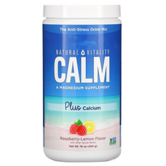 Natural Vitality Calm Plus Calcium Ras/Lem Flav 226g