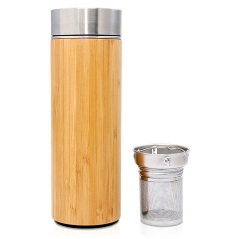 Bamboo Bottle Tea Strainer 450ml