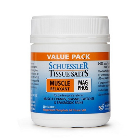Schuessler Mag Phos 6x 250tabs - Muscle Relaxant