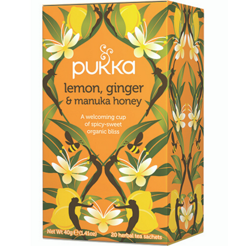 PUKKA Lemon, Ginger & Manuka Honey Tea 20 Bags