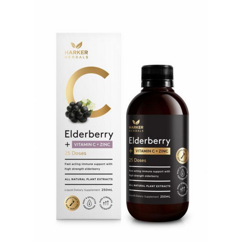 Harker BW Vitamin C + Elderberry + Zinc 200ml