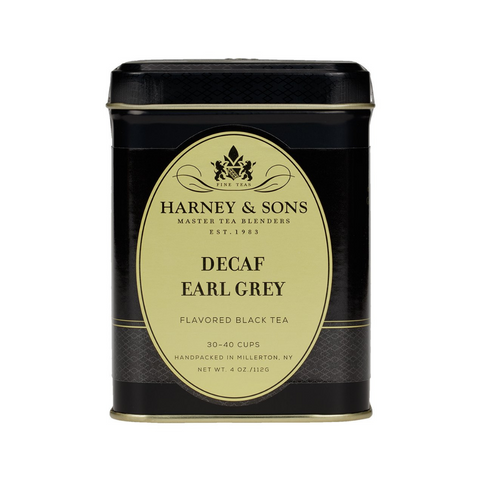 Harney Decaf Earl Grey Tea Tin 115g/4oz Loose Leaf