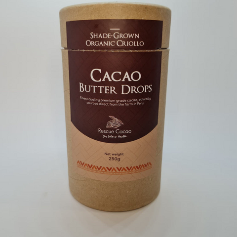 Seleno Raw Cacao Butter Drops 250g