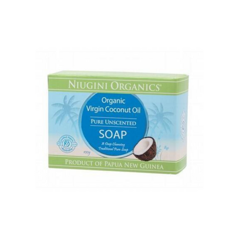 Niugini Org Virgin Coconut Oil Soap Unscented 100g